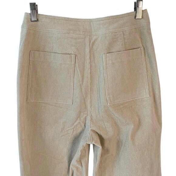 LULU'S Cream Retro Cuteness Corduroy High-Waist Straight Leg Pants NWT Small - Picture 10 of 10